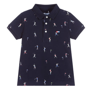 Mayoral Polo S/S Shirt ~ Golf Pattern ~ Boy