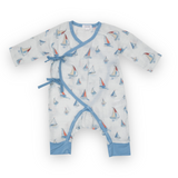 Angel Dear Muslin Wrap Coverall ~ Sketchy Sailboats