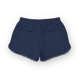 Mayoral Girls Basic Shorts w/ Trim 7-12 ~ Navy