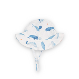 Angel Dear Muslin Sun Hat ~ Whale Hello There