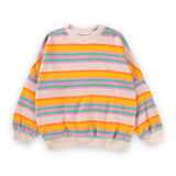 Molo Marika Terry Sweatshirt 7-12 ~ Happy Stripe