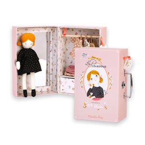 Moulin Roty Blanche's Wardrobe Doll & Suitcase Set