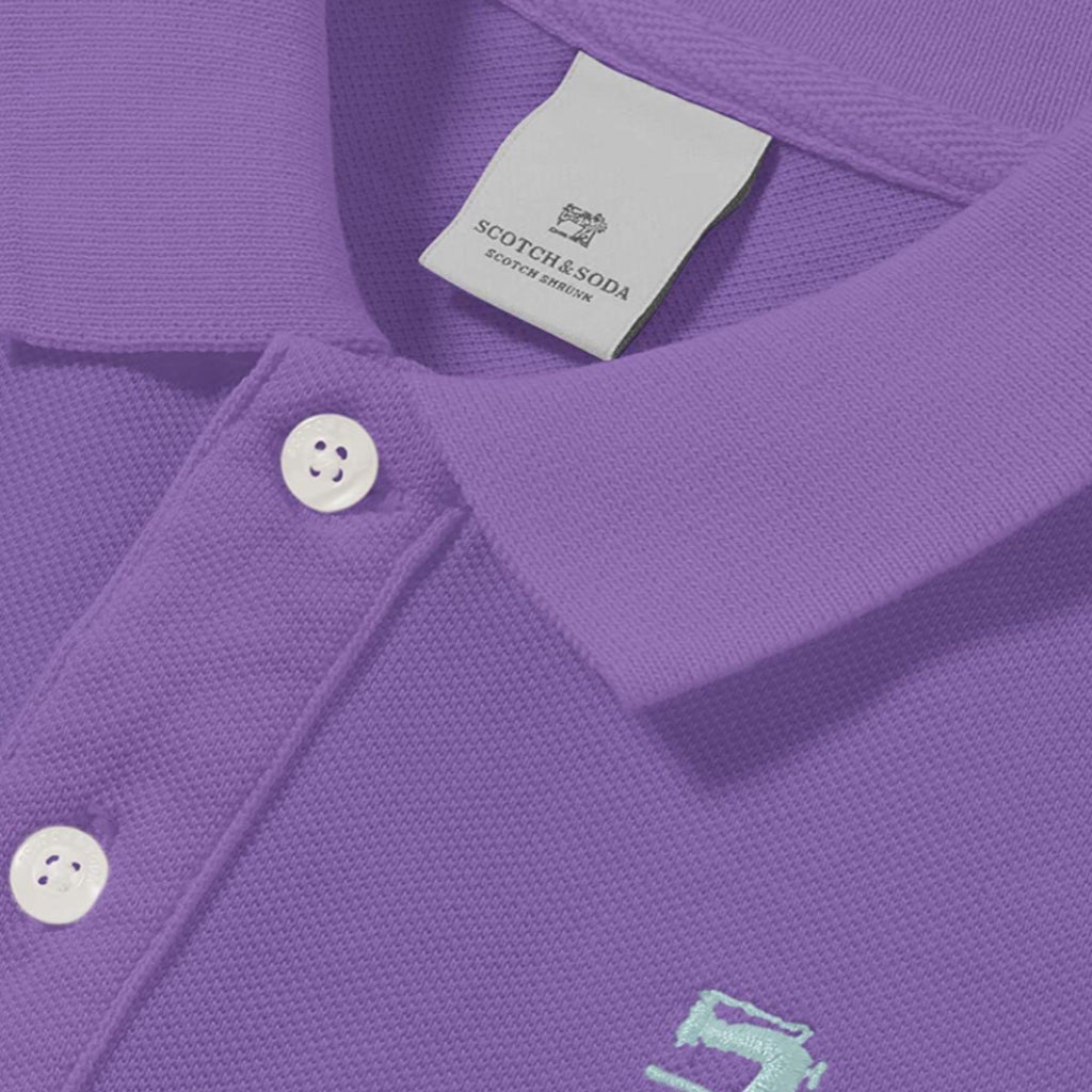 Scotch Shrunk Garment Dyed Polo ~ Purple
