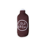 Estella Knit Baby Rattle ~ Cold Brew Coffee