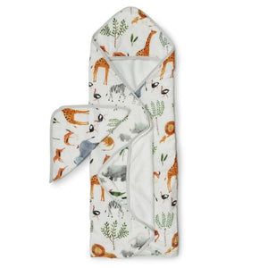 Loulou Lollipop Hooded Towel Set ~ Safari Jungle