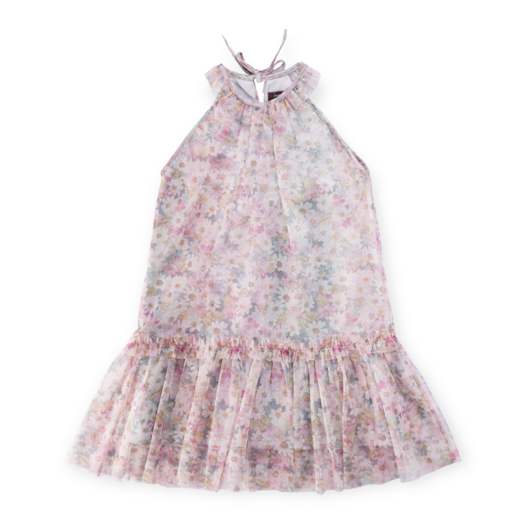 Imoga Nina Mesh Chiffon Halter Dress Daisy – Born Yesterday