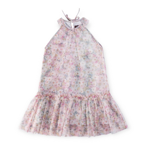 Imoga Nina Mesh & Chiffon Halter Dress ~ Daisy