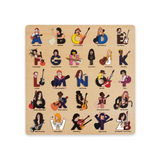 Guitar Legends Wooden Alphabet Puzzle