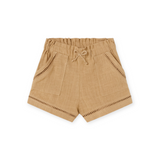 Mayoral Baby Girl Linen Shorts ~ Caramel