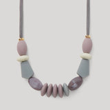 January Moon Signature Teething Necklace ~ Pewter