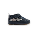 Old Soles Baby Bolted Sneakers ~ Navy/Silver