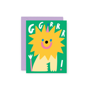 Wrap GRRR Lion Birthday Card