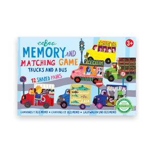 eeBoo Trucks and a Bus Little Matching Game