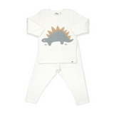 Oh Baby! Stegosaurus 2pc Set ~ Cream/Mist