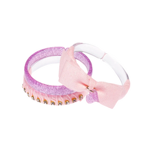 Lilies & Roses Fancy Fabric Bracelet Set