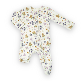 Angel Dear 2 Way Ruffle Zipper Footie ~ Floral Spring