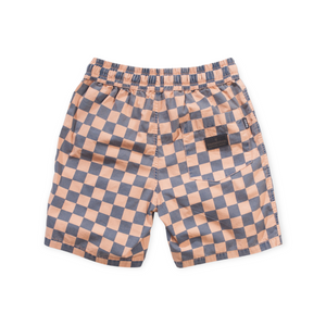 Munster Kids Yourmove Check Shorts ~ Fawn