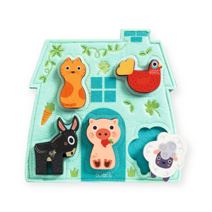 Djeco Mouki Chunky Wood & Felt Puzzle