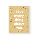 Everyday Yiddish Everything Bagel Baby Card