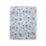 Loulou Lollipop Muslin Swaddle ~ Ink Floral