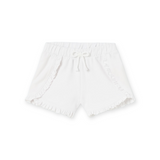 Mayoral Baby Girl Basic Ruffle Shorts ~ White