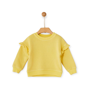 Yell-Oh! Baby Girl Frilled Sweatshirt & Sweatpants Set ~ Sunshine