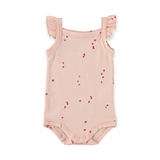 Babyclic Petals Flutter Sleeve Onesie ~ Pink