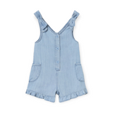 Mayoral Baby Girl Chambray Romper ~ Denim