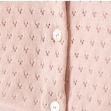 Elegant Baby Knit Ruffle Cardigan & Hat Set ~ Pink