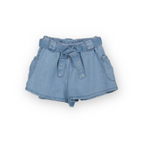 Mayoral Baby Girl Chambray Shorts ~ Light Denim