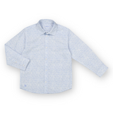 Mayoral Boys Printed Button Down Shirt ~ Blue Leaves