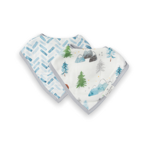 Loulou Lollipop Muslin Bandana Bib Set ~ Adventure Begins