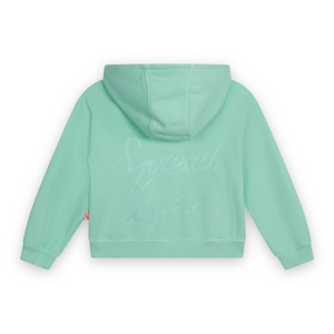Billieblush Embellished Zip Hoodie ~ Green