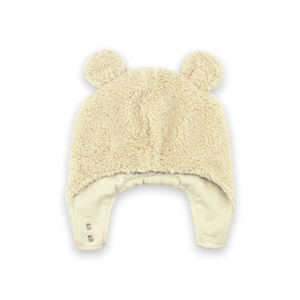 Zutano Furry Bear Hat ~ Oat