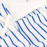 Petit Bateau Striped Cardigan, Pants & Onesie Set ~ White/Blue