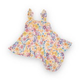 Angel Dear Muslin Twirly Dress & Bloomer ~ Painty Bright Floral