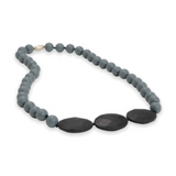 Chewbeads Greenwich Teething Necklace ~ Stormy Grey