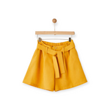 Yell-Oh! Girls Frilled Blouse & Belted Shorts Set 7-12 ~ Honey Yellow