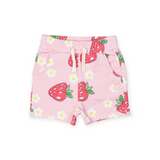 Rock Your Baby Strawberry T-Shirt & Shorts Set ~ White/Pink