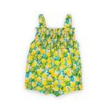 Mayoral Baby Girl Printed Short Romper w/ Smocking ~ Lemons