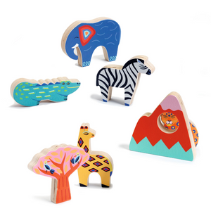 Djeco Savana Story Chunky Wooden Puzzle