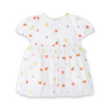 Stella McCartney Baby Girl Floral Embroidered Tulle Dress ~ White