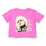 Rowdy Sprout Blondie Not Quite Crop s/s Tee ~ Electric Pink