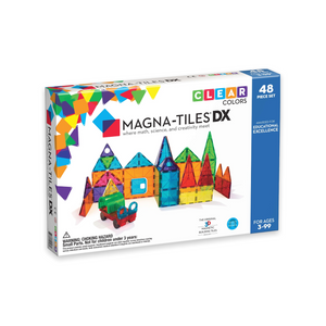Magna-Tiles Clear Colors 48 Piece Deluxe Set
