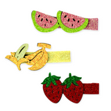 Milk x Soda Double Fruit Glitter Hair Clip