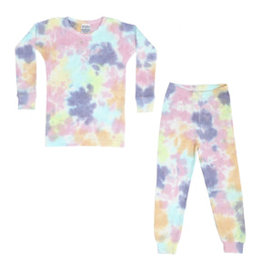 Baby Steps Baby Thermal Tie Dye Pj Set ~ Izzy