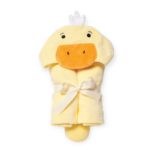 Elegant Baby Hooded Bath Wrap ~ Yellow Ducky