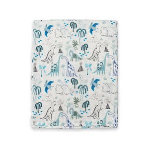 Loulou Lollipop Muslin Swaddle ~ Dinosaurs