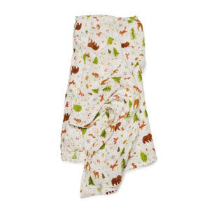Loulou Lollipop Muslin Swaddle ~ Forest Friends