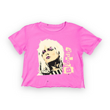 Rowdy Sprout Baby Blondie Not Quite Crop s/s Tee ~ Electric Pink